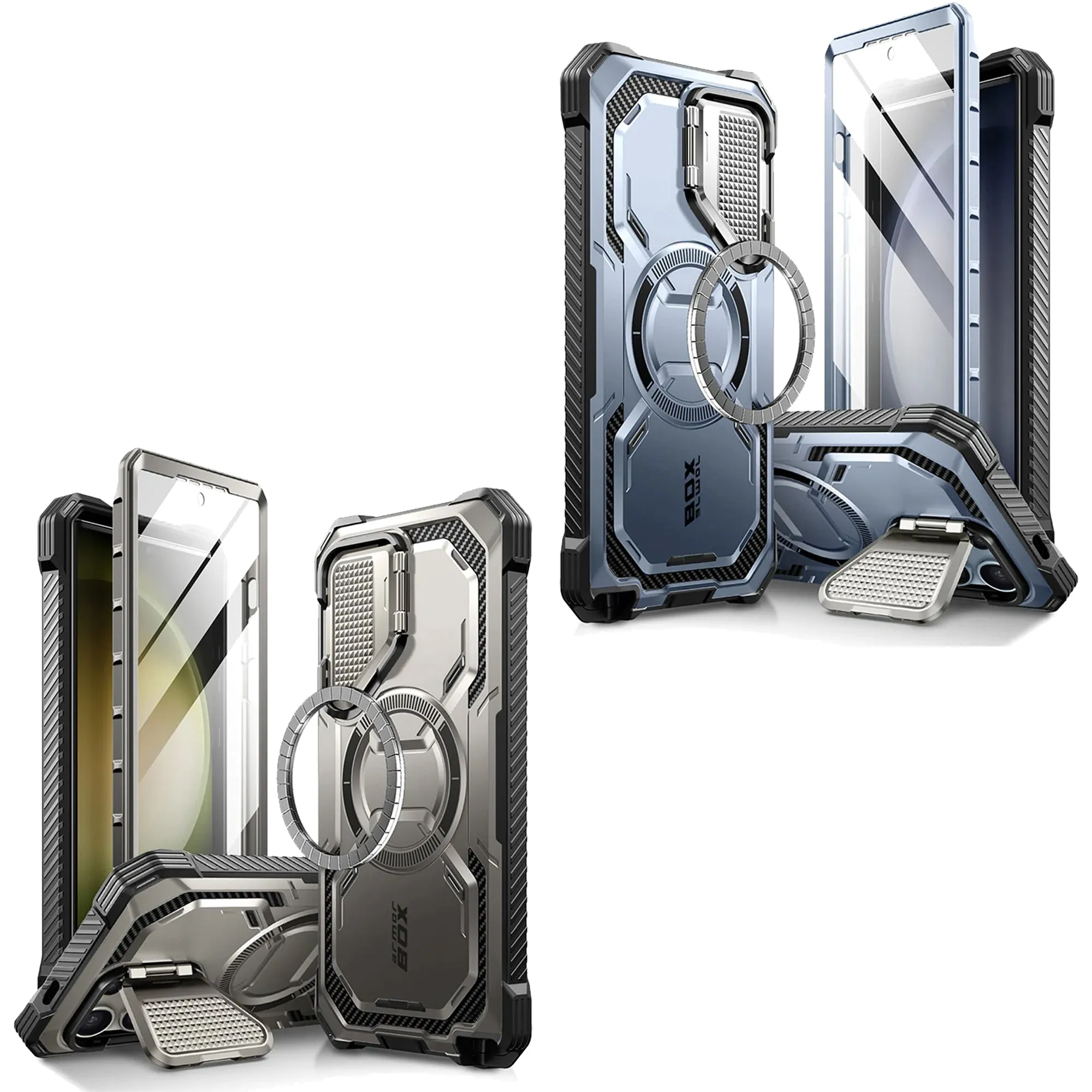 i-Blason Armorbox Case for Samsung Galaxy S24 Series - With Build-in Screen and Lens Protector