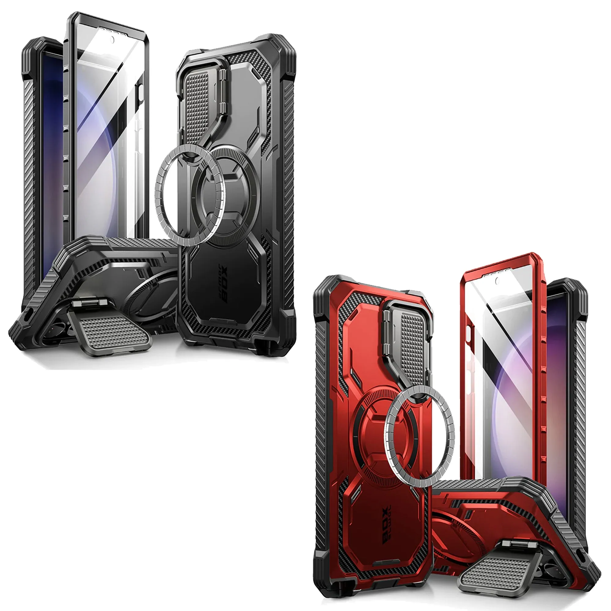 i-Blason Armorbox Case for Samsung Galaxy S24 Series - With Build-in Screen and Lens Protector