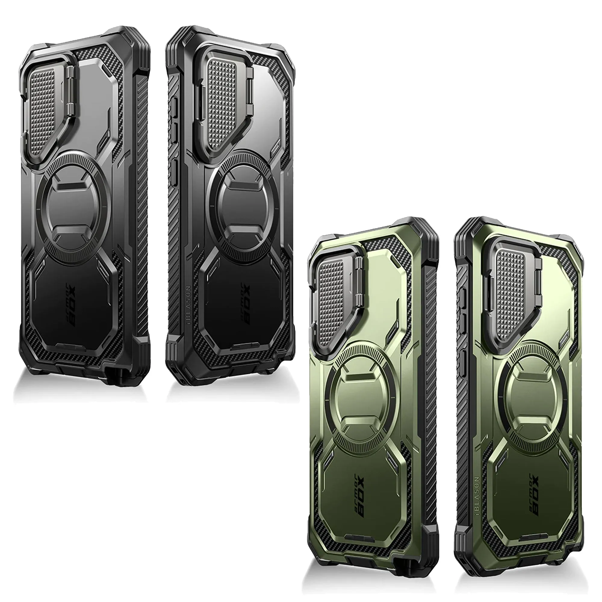 i-Blason Armorbox Case for Samsung Galaxy S24 Series - With Build-in Screen and Lens Protector