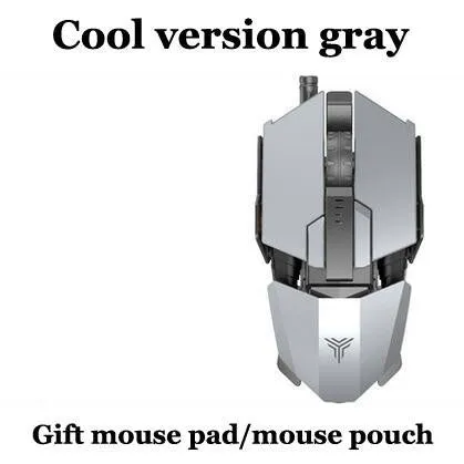 IMMORTAL LUMINOUS USB GAMING MOUSE WIRED MECHANICAL MOUSE FOR VIDEO GAMES LASER ENGINE METAL STRUCTURE SIZE ADJUSTABLE