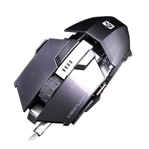 IMMORTAL LUMINOUS USB GAMING MOUSE WIRED MECHANICAL MOUSE FOR VIDEO GAMES LASER ENGINE METAL STRUCTURE SIZE ADJUSTABLE