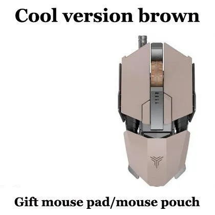 IMMORTAL LUMINOUS USB GAMING MOUSE WIRED MECHANICAL MOUSE FOR VIDEO GAMES LASER ENGINE METAL STRUCTURE SIZE ADJUSTABLE