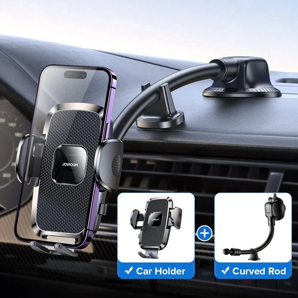 Joyroom Dashboard Phone Holder for Car 360° Widest View 9in Flexible Long Arm Universal Handsfree Auto Windshield Air Vent Moun