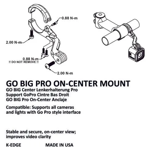 K-Edge GO BIG Pro On-Center Mount