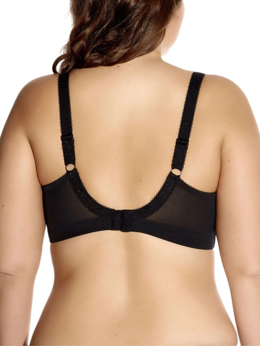 Keira Full Cup Wireless Bra - Black