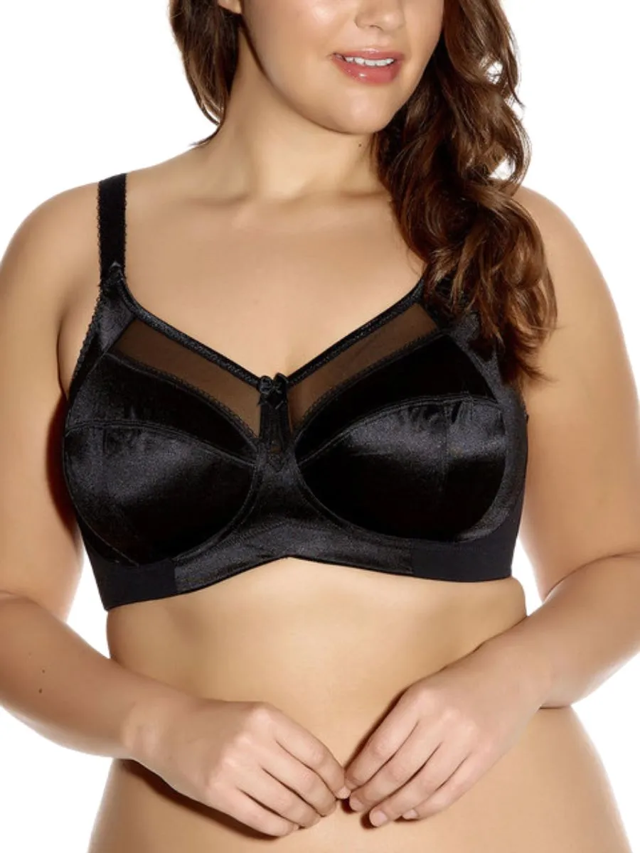 Keira Full Cup Wireless Bra - Black