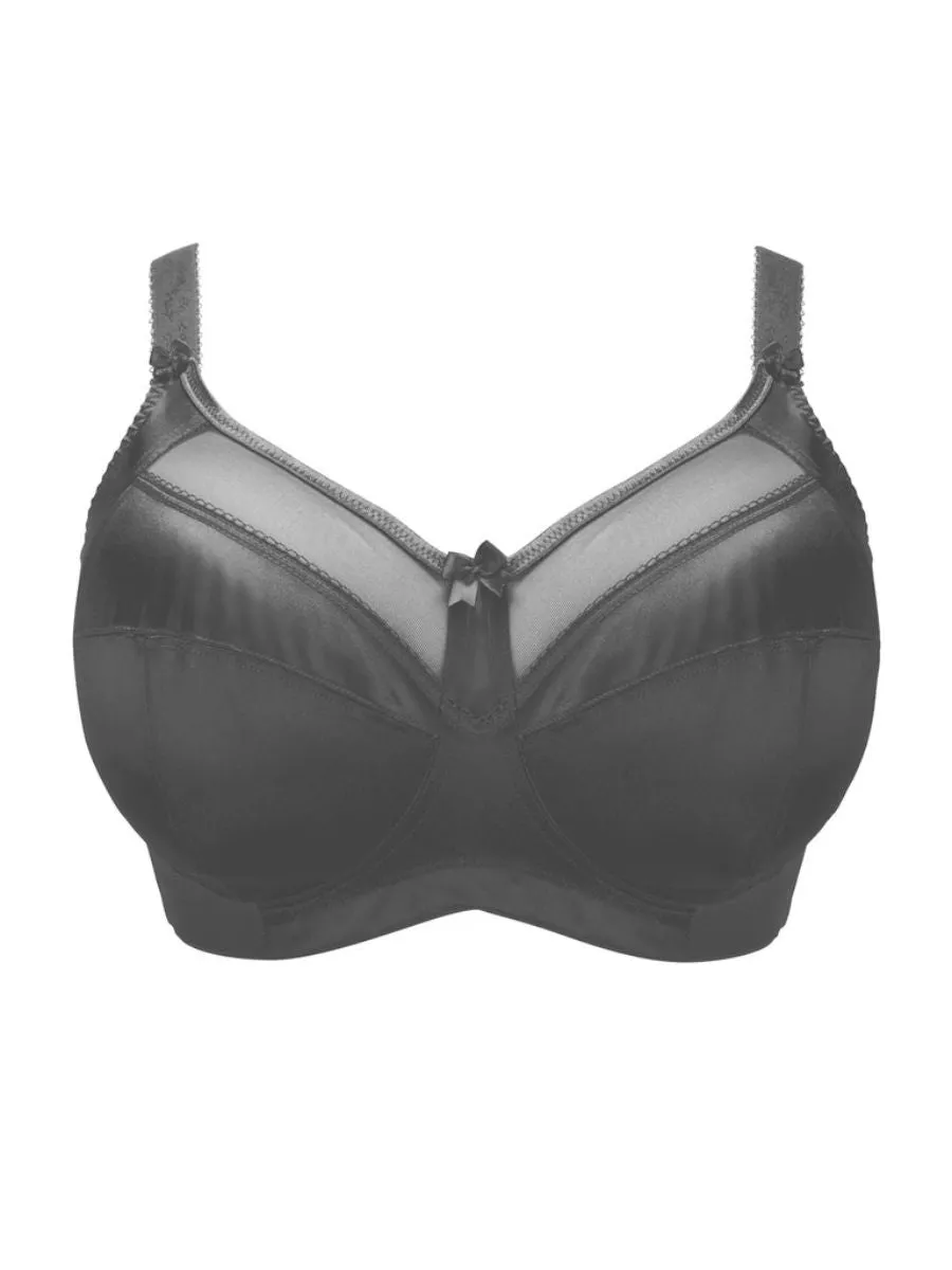 Keira Full Cup Wireless Bra - Black