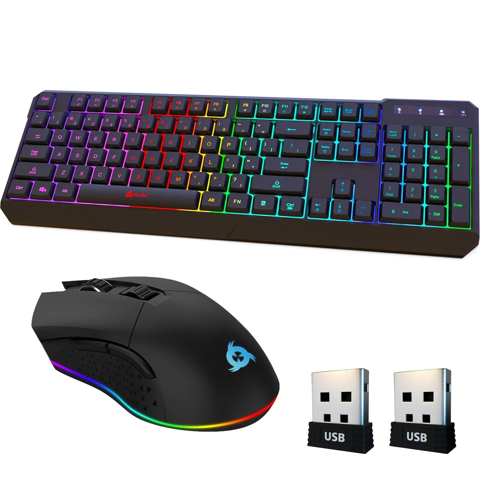 KLIM Chroma & Blaze - Gaming Keyboard and Mouse Set