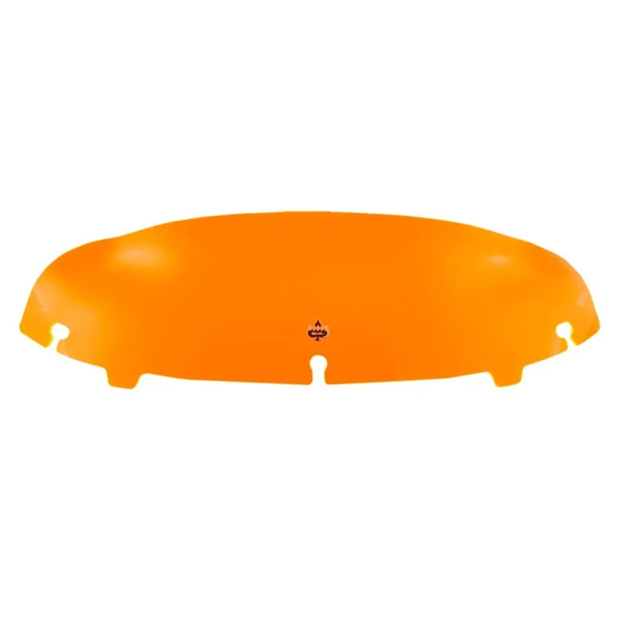 Klockwerks Kolor Flare Windshield - 4" - Orange Ice - For 2014-2024 FLH