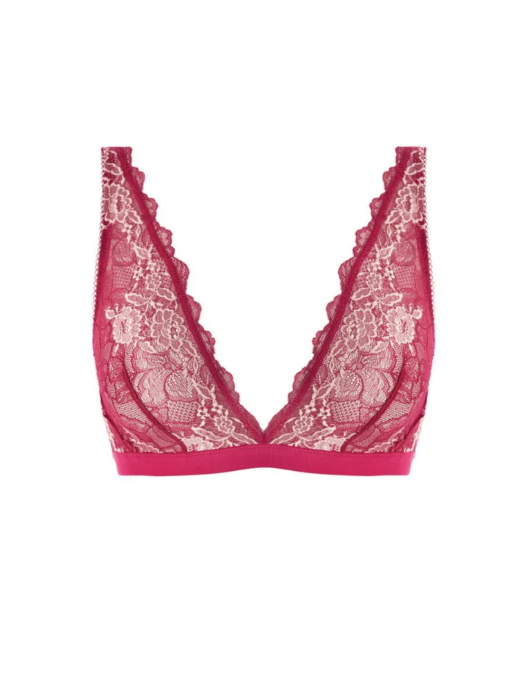 Lace Perfection Non Wired Bralette - Cerise