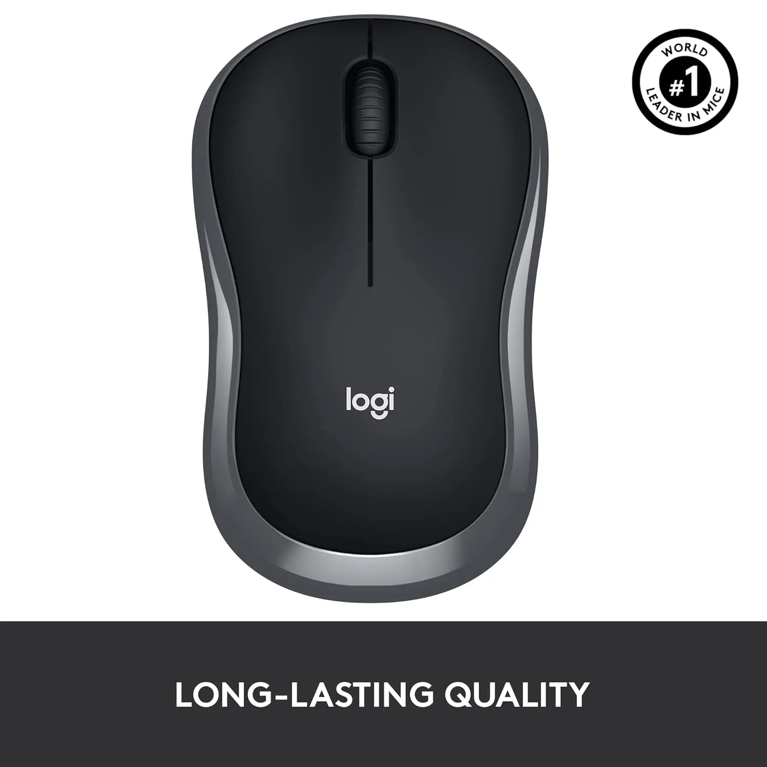 Logitech M185 無線滑鼠 - Fog Gray 霧灰 910-002258 原裝行貨