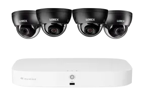 Lorex Fusion NVR with A10 (A Series) IP Dome Cameras - 4K 16-Camera Capable (8 Wired   8 Wi-Fi Fusion) 2TB Wired System