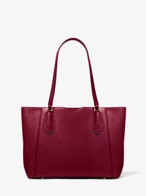 Mae Medium Pebbled Leather Tote Bag