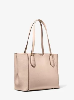 Mae Medium Pebbled Leather Tote Bag