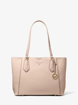 Mae Medium Pebbled Leather Tote Bag