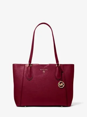 Mae Medium Pebbled Leather Tote Bag