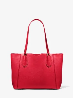 Mae Medium Pebbled Leather Tote Bag