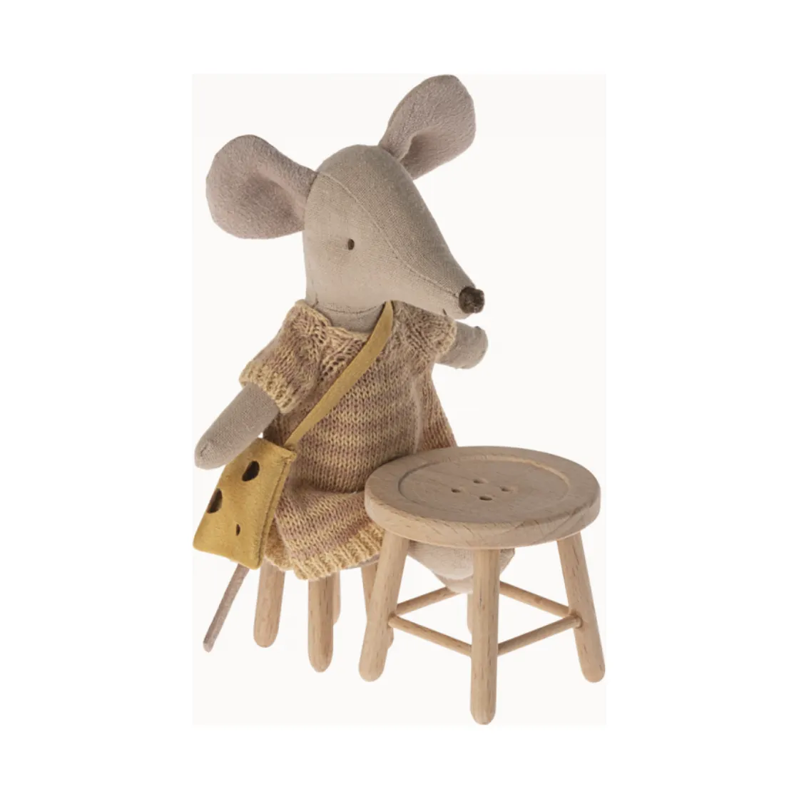 Maileg Table and Stool Set Mouse Size '24