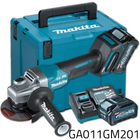 Makita GA011GM201 40V Cordless Brushless Angle Grinder (XGT-Series)