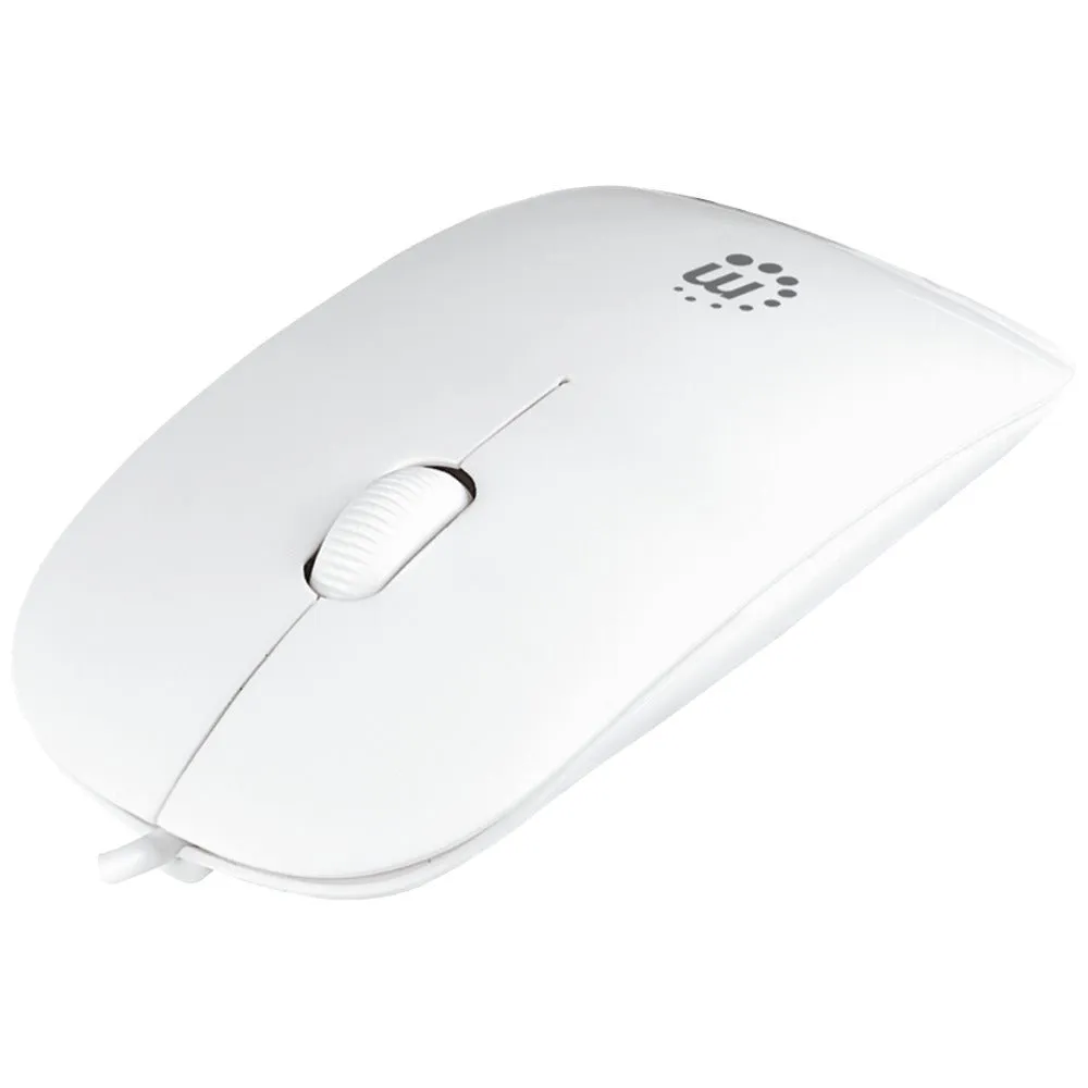 MANHATTAN 177627 Silhouette Optical Mouse (White)