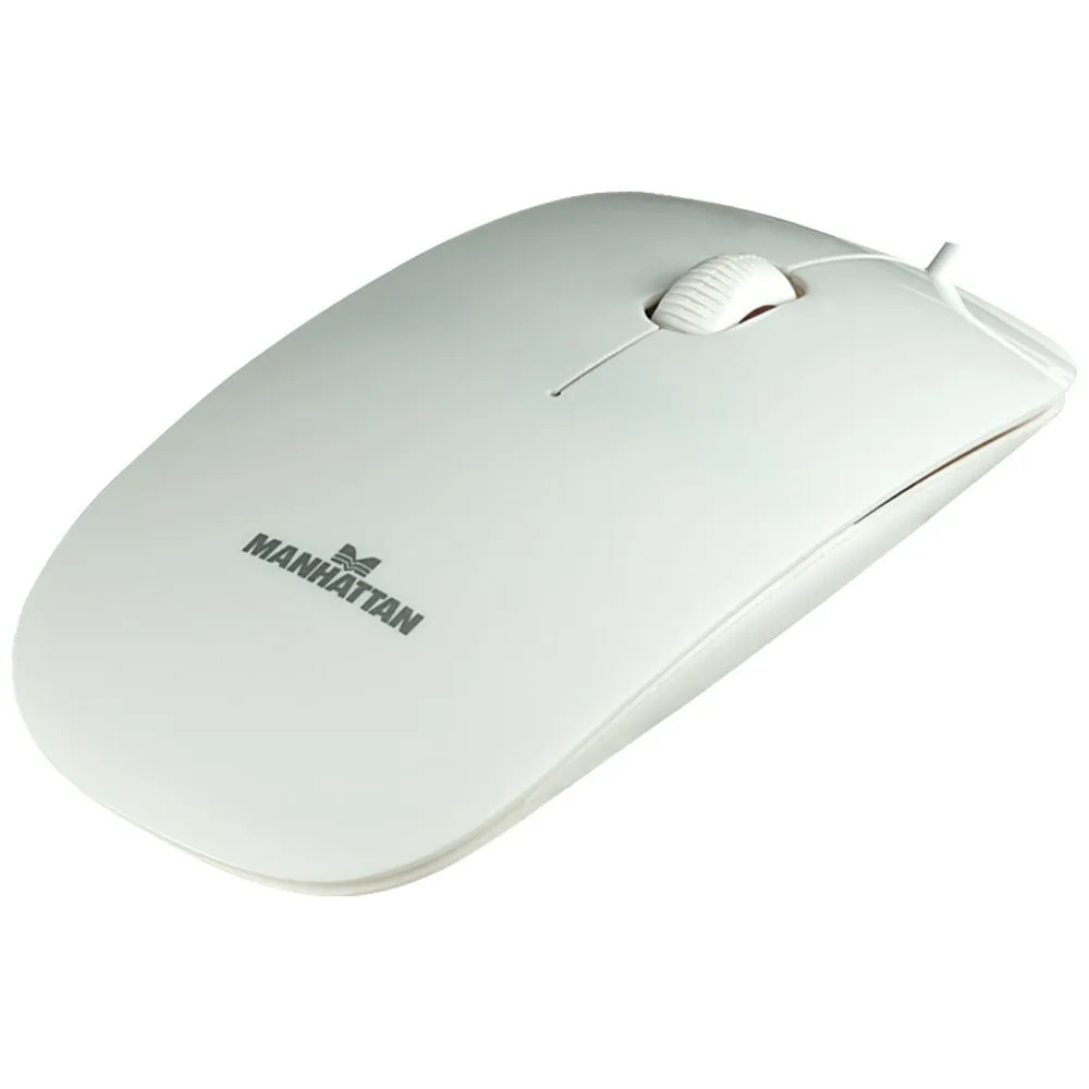 MANHATTAN 177627 Silhouette Optical Mouse (White)