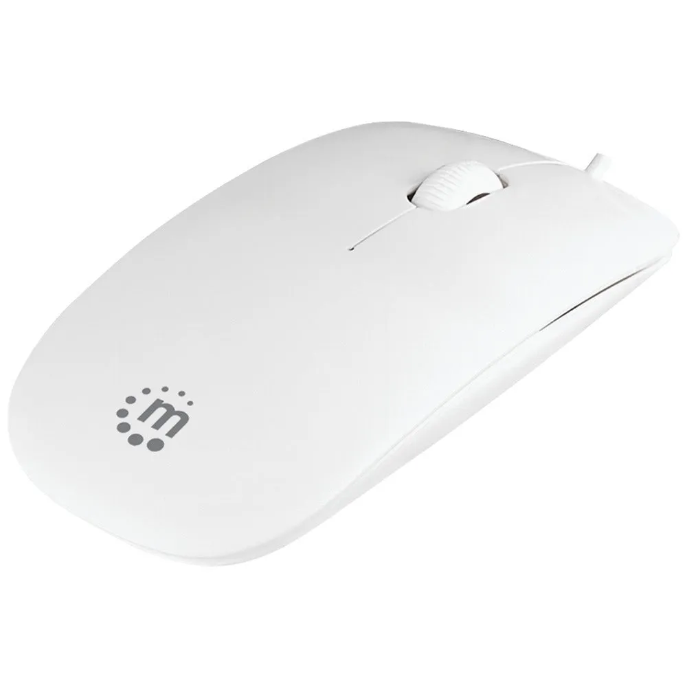 MANHATTAN 177627 Silhouette Optical Mouse (White)