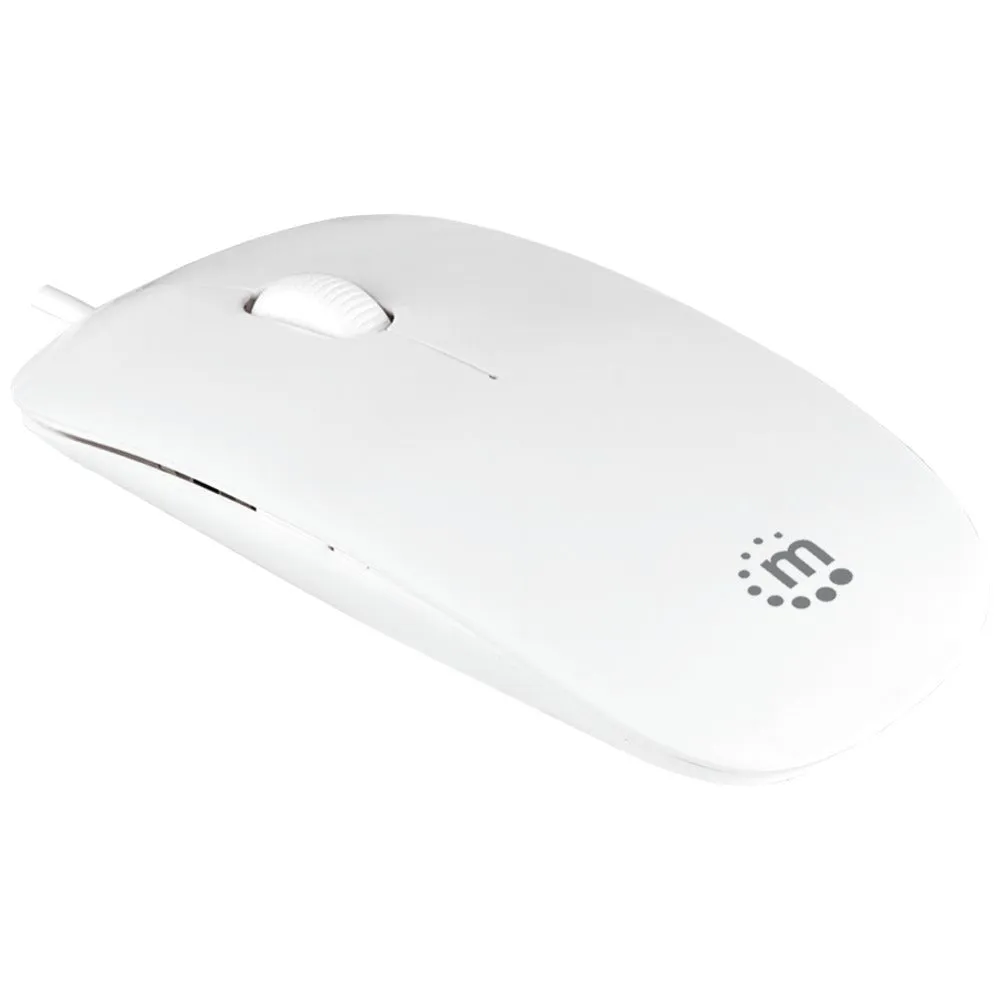 MANHATTAN 177627 Silhouette Optical Mouse (White)