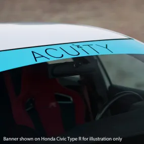 Matte Teal Windshield Banner