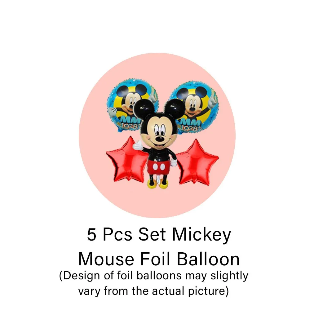 Mickey Mouse Birthday Decoration Kit 100 Pcs - Balloon Bday Decoration