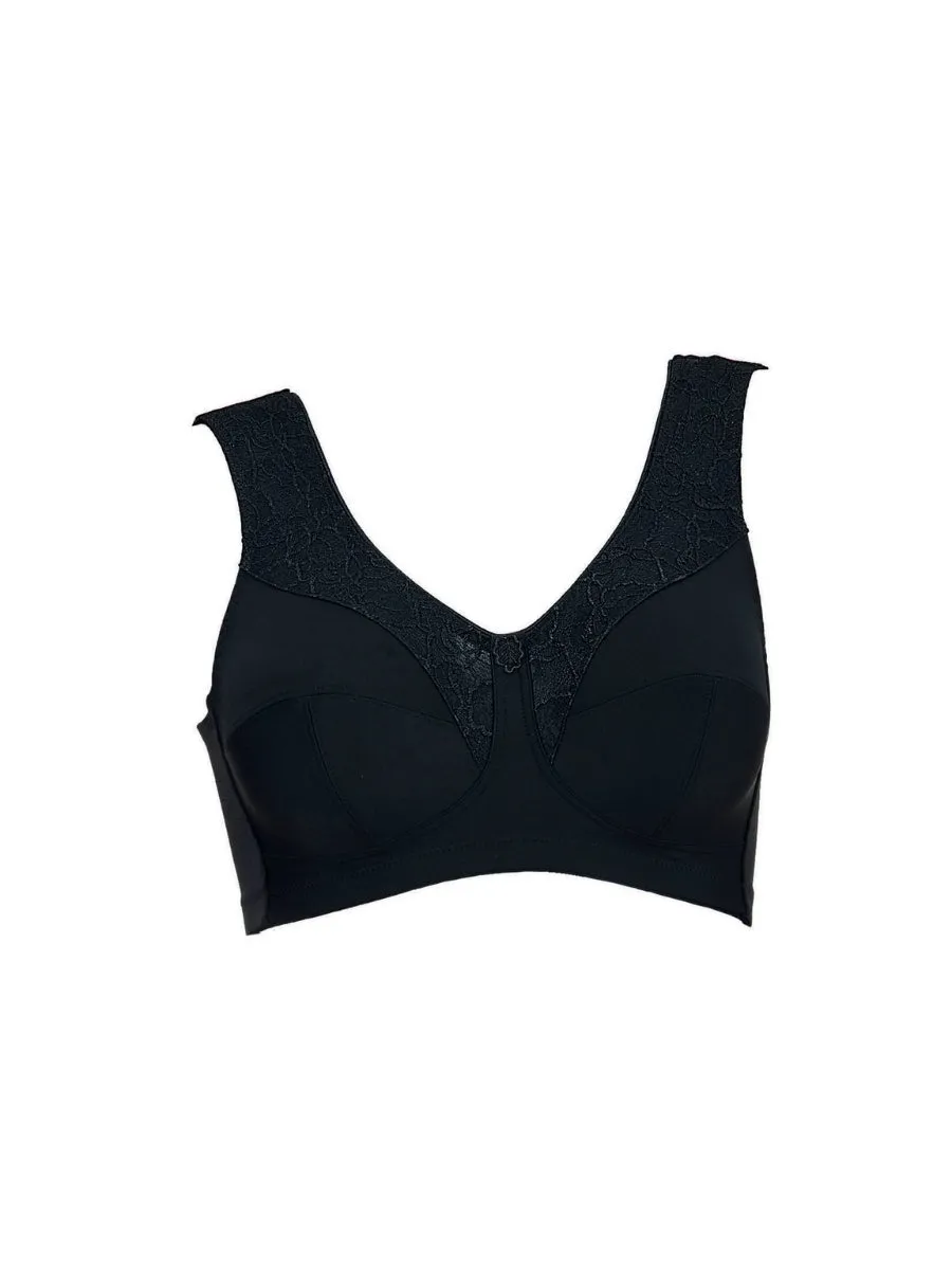 MicroEnergen Support Soft Cup Bra - Black