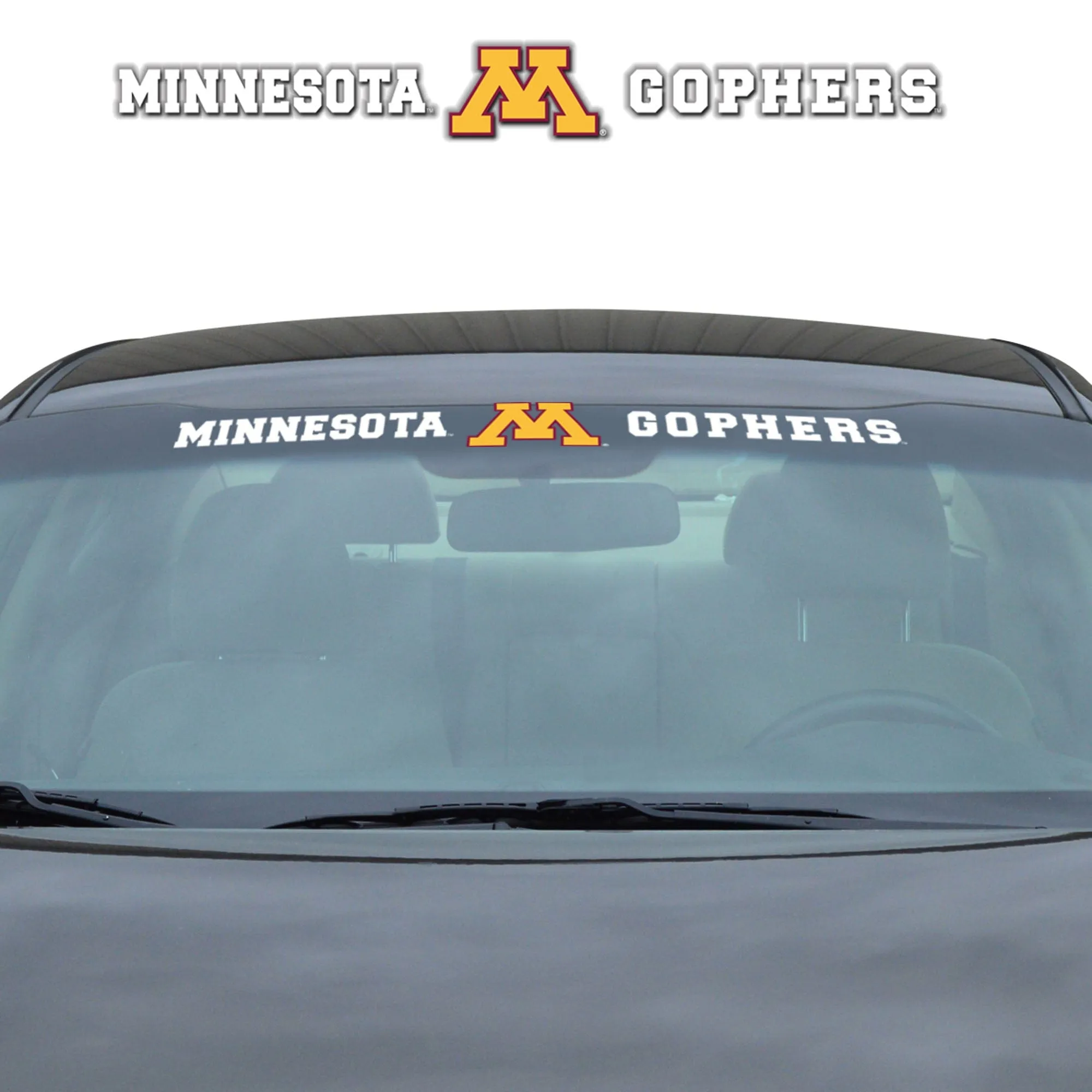 Minnesota Golden Gophers Sun Stripe Windshield Decal 3.25 in. x 34 in.