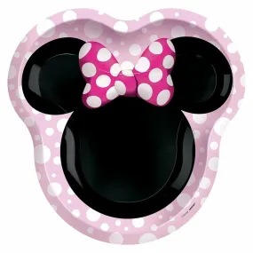 Minnie Mouse Shaped Plates, 10 in, 8 Count