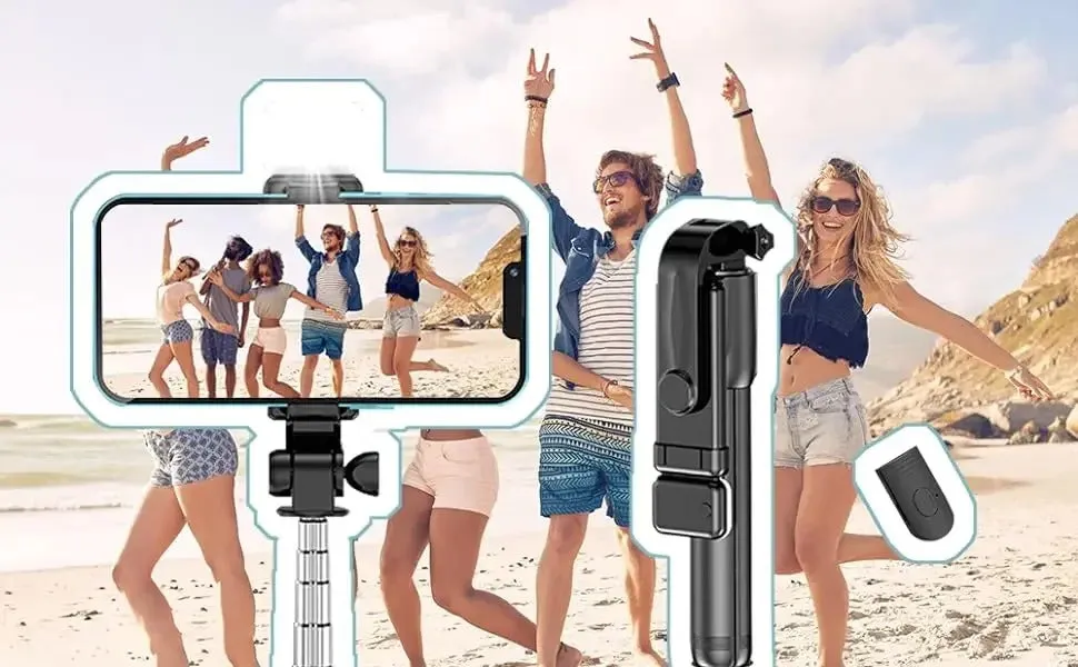 Multifunction Remote Mini Tripod Wireless Selfie Stick