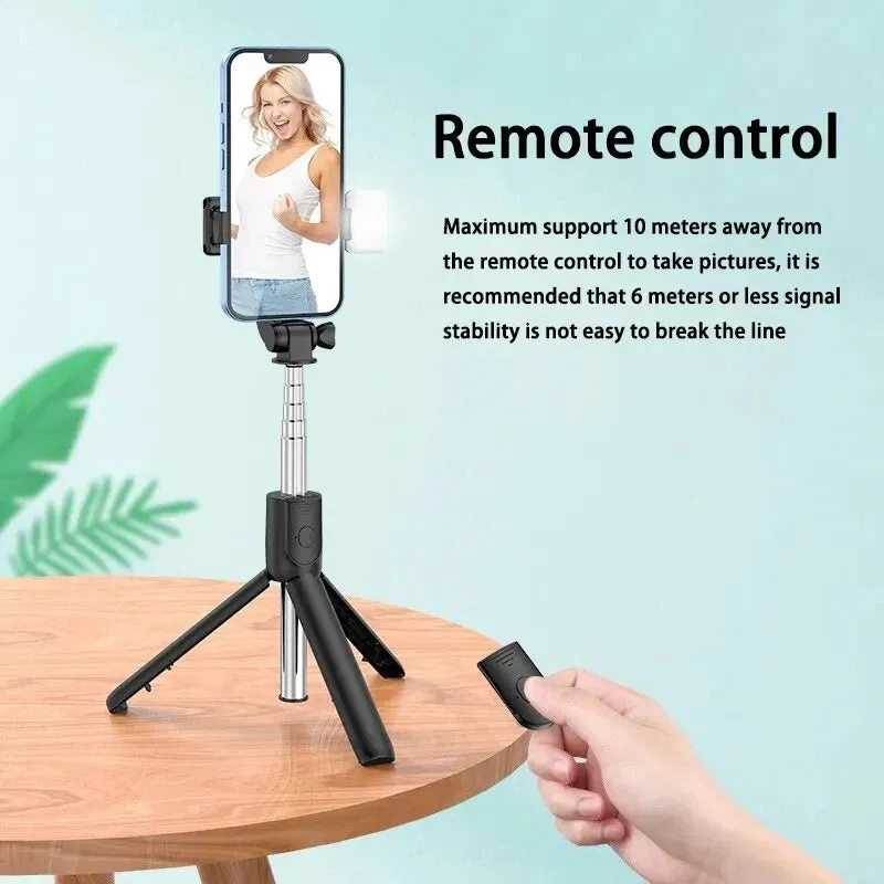 Multifunction Remote Mini Tripod Wireless Selfie Stick