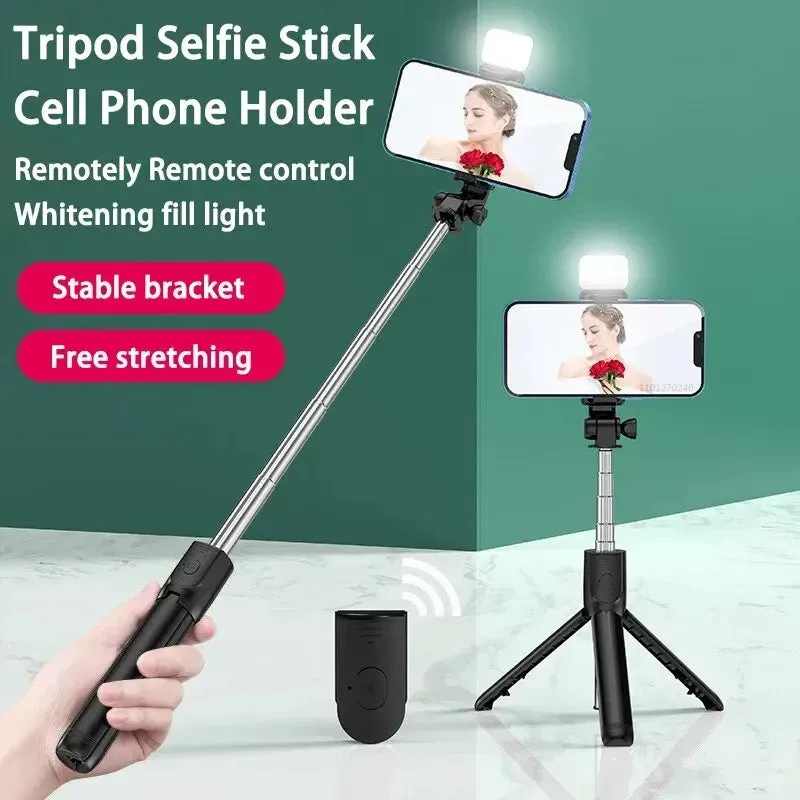 Multifunction Remote Mini Tripod Wireless Selfie Stick