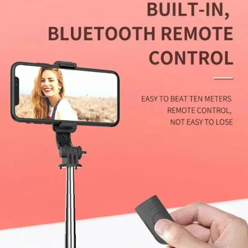 Multifunction Remote Mini Tripod Wireless Selfie Stick