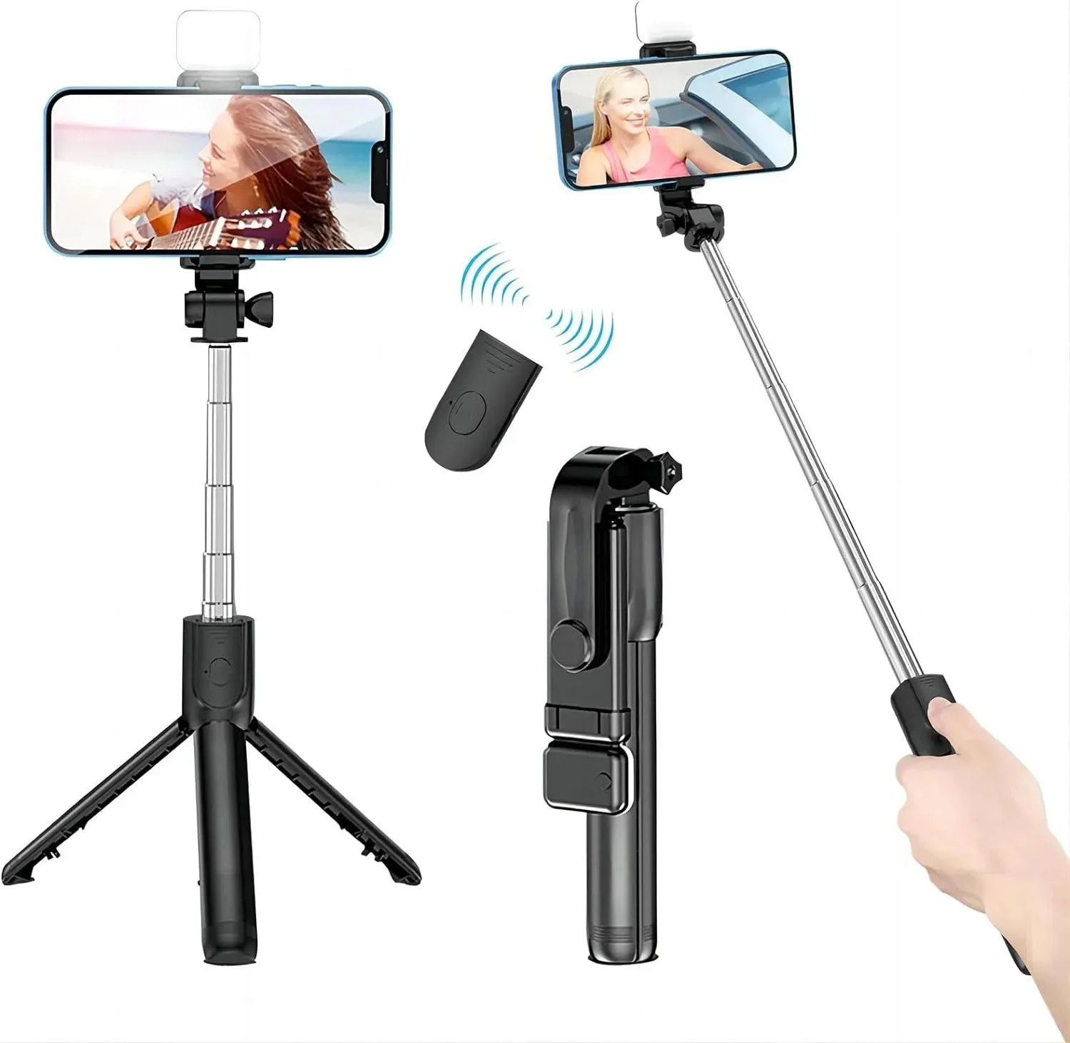 Multifunction Remote Mini Tripod Wireless Selfie Stick