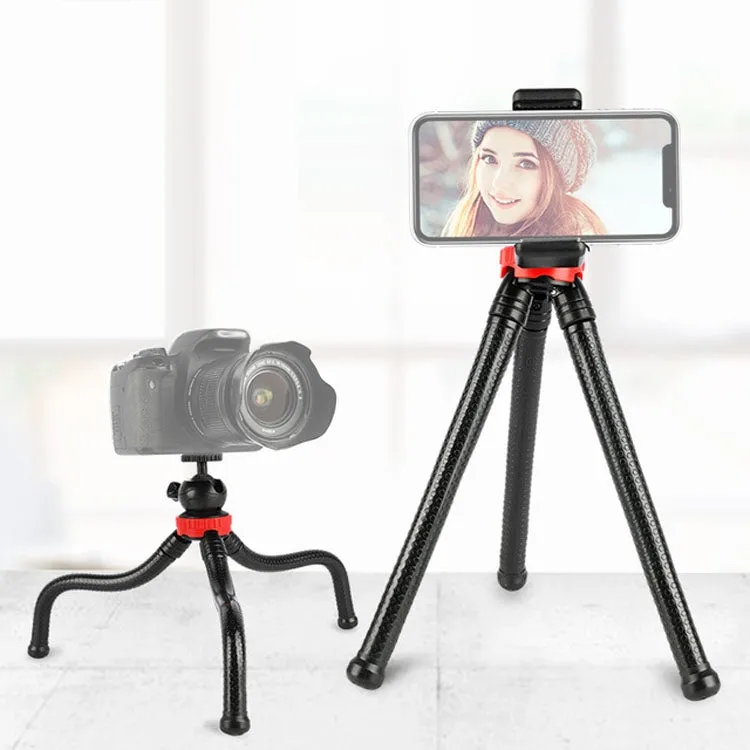 MZ305 Mini Octopus Flexible Tripod Holder with Ball Head for SLR Cameras, GoPro HERO10 Black / HERO9 Black / HERO8 Black /7 /6 /5 /5 Session /4 Session /4 /3  /3 /2 /1, DJI Osmo Action, Xiaoyi and Other Action Cameras, Cellphone, Size:30cmx5cm