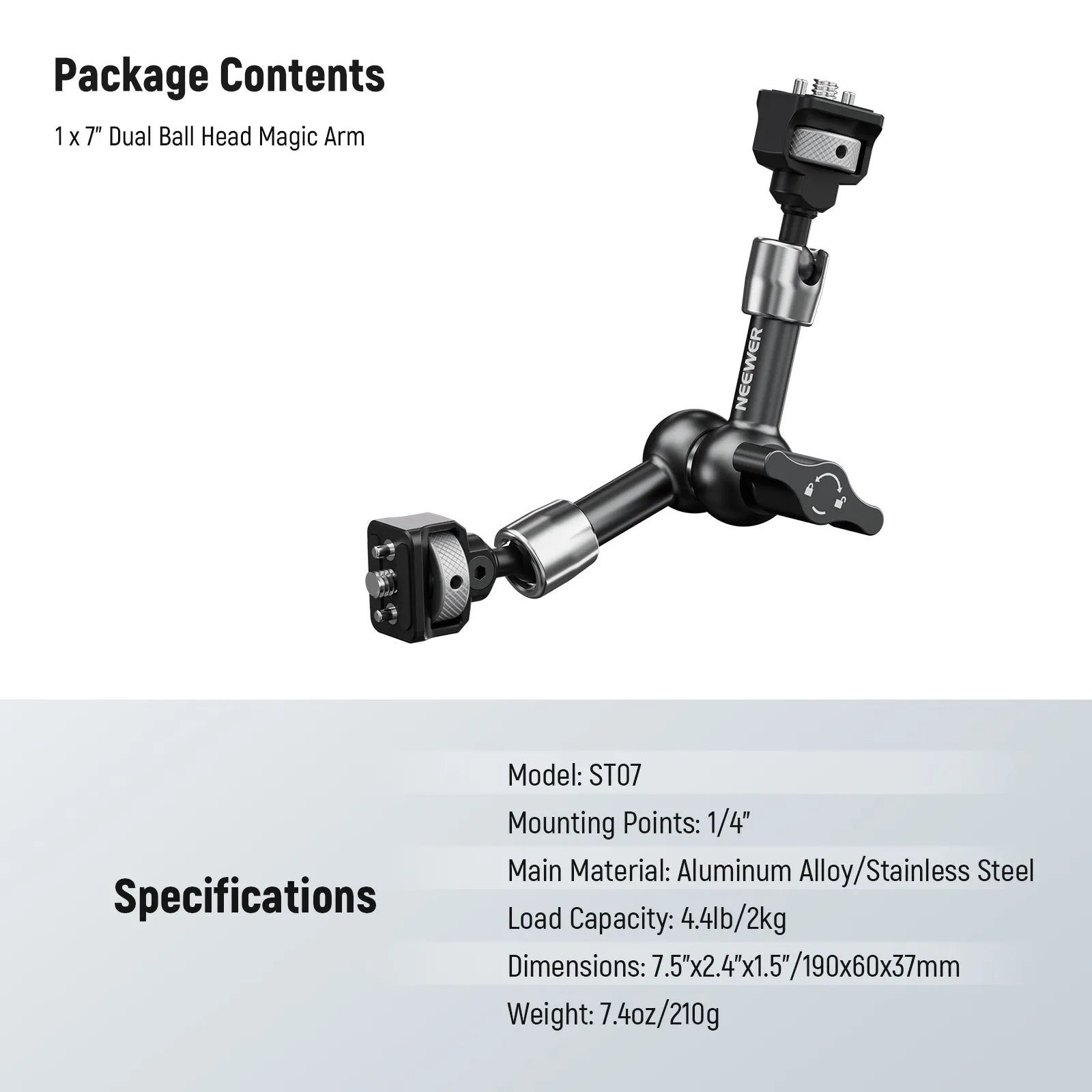 NEEWER ST07/ST16 Articulating Magic Arm for ARRI