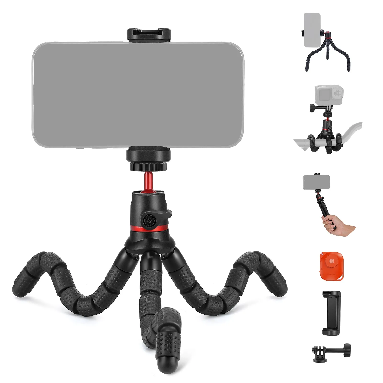 NEEWER T72 Mini Flexible Phone Tripod with Remote