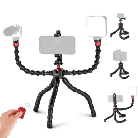 NEEWER T91 Flexible Tripod with Two Magic Arms