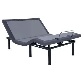 Negan California King Adjustable Bed Base Grey and Black