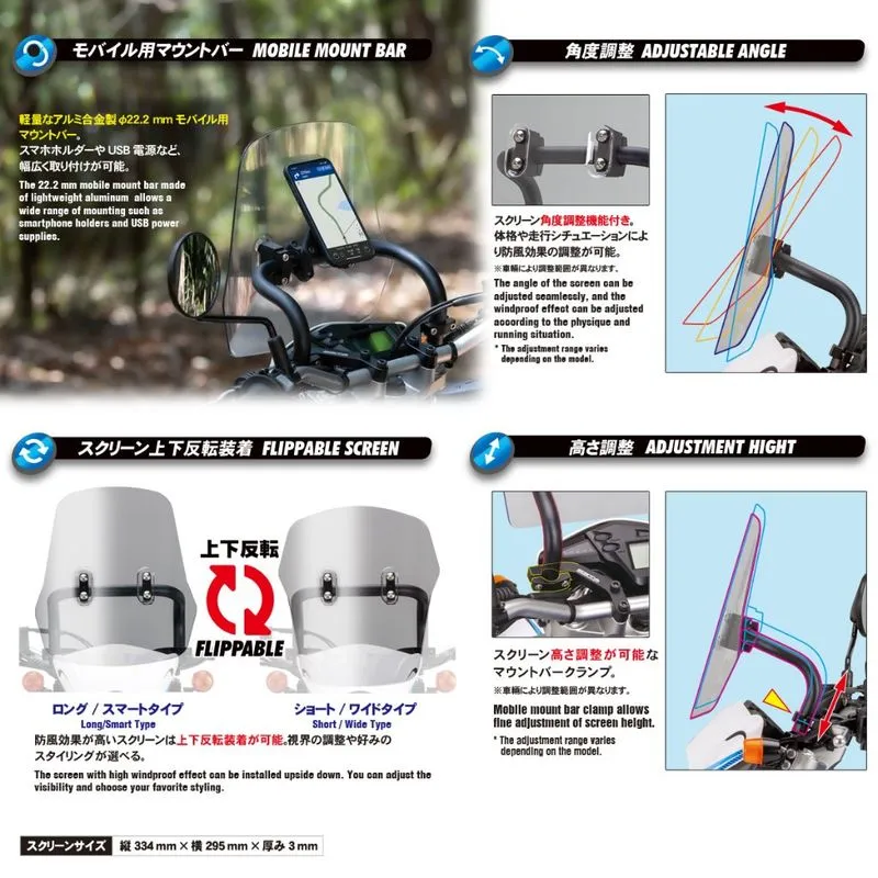 *NEW* Zeta Adventure Windshield CRF250L/300L