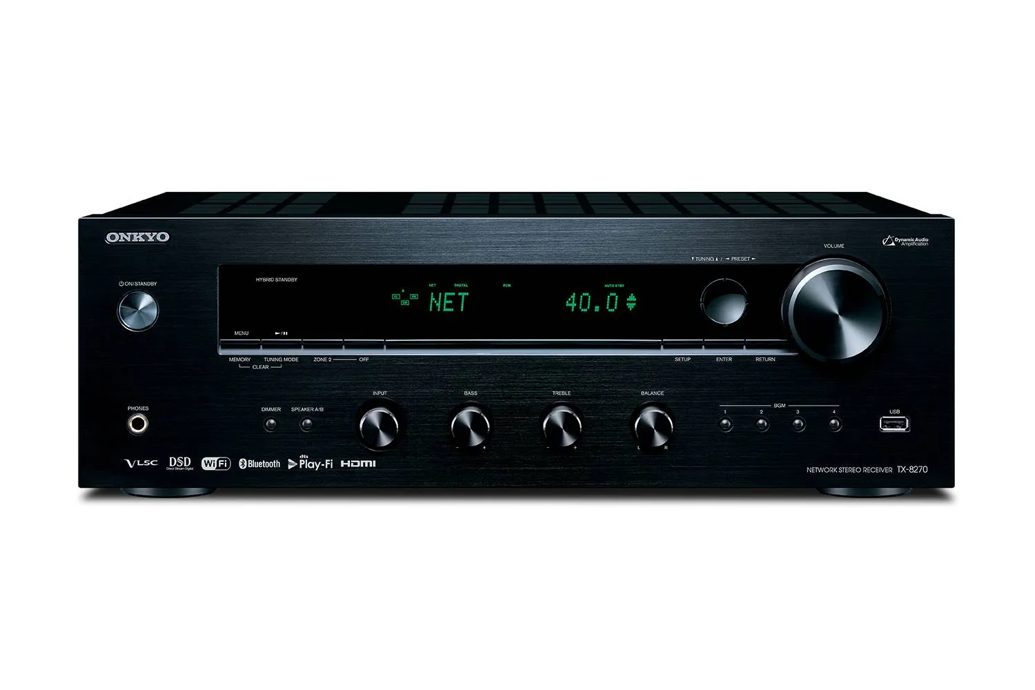 Onkyo TX-8270 Stereo Receiver with Bluetooth, Wifi, and HDMI