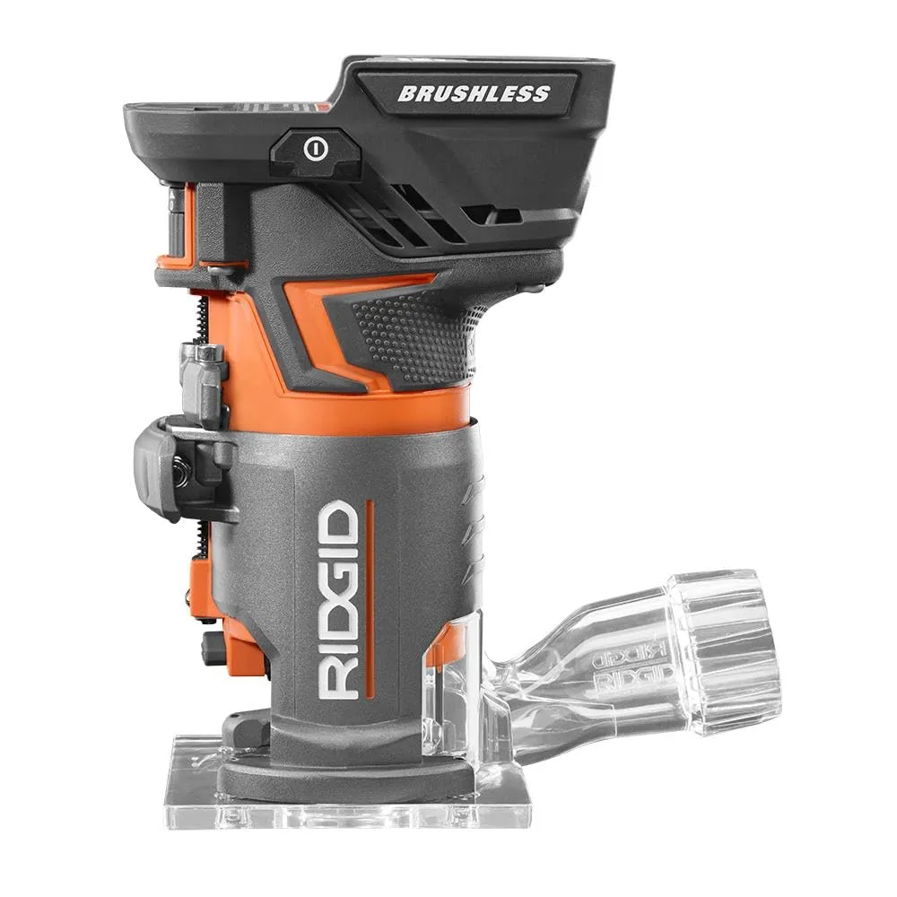 Open Box -  RIDGID R860443B 18-Volt OCTANE Cordless Brushless Compact Fixed Base Router