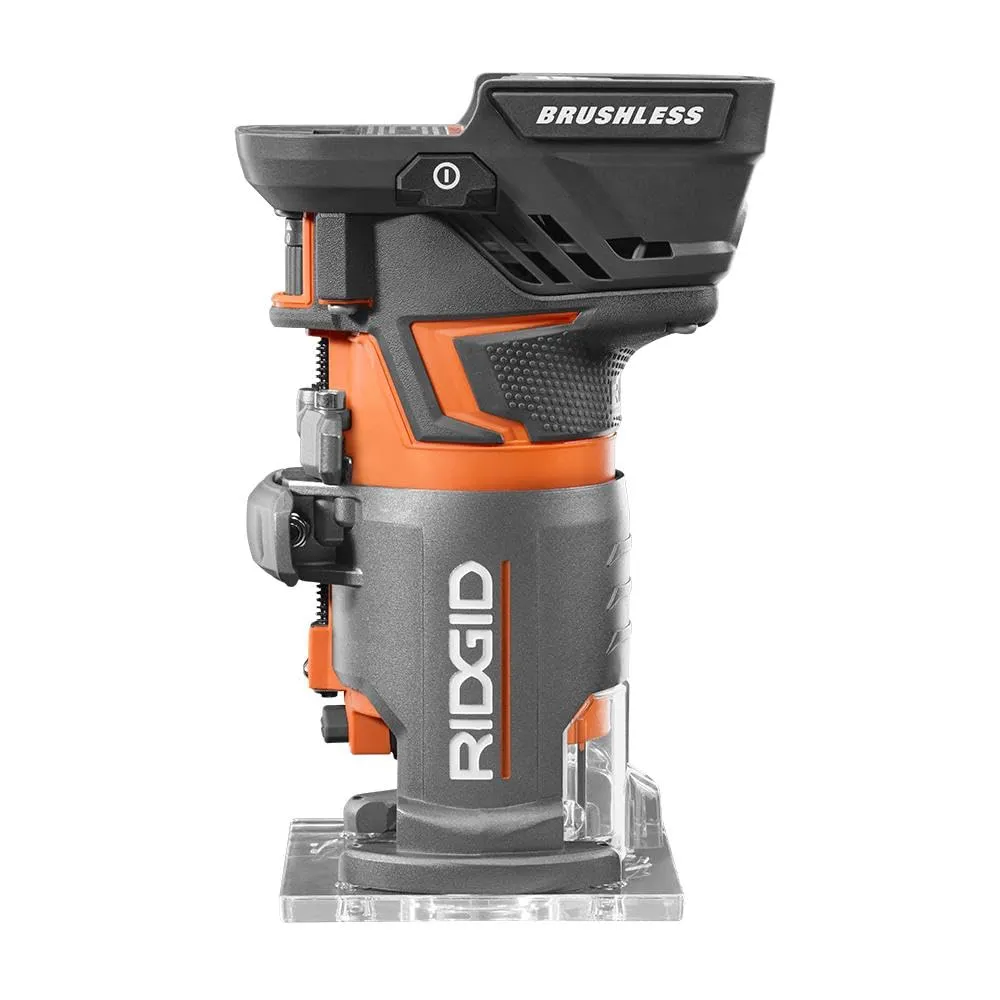 Open Box -  RIDGID R860443B 18-Volt OCTANE Cordless Brushless Compact Fixed Base Router