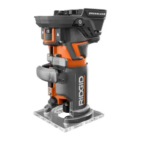 Open Box -  RIDGID R860443B 18-Volt OCTANE Cordless Brushless Compact Fixed Base Router