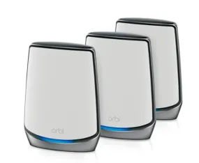 Orbi Tri-Band WiFi 6 Mesh System, 6Gbps, Router   2 Satellites (AX6000)