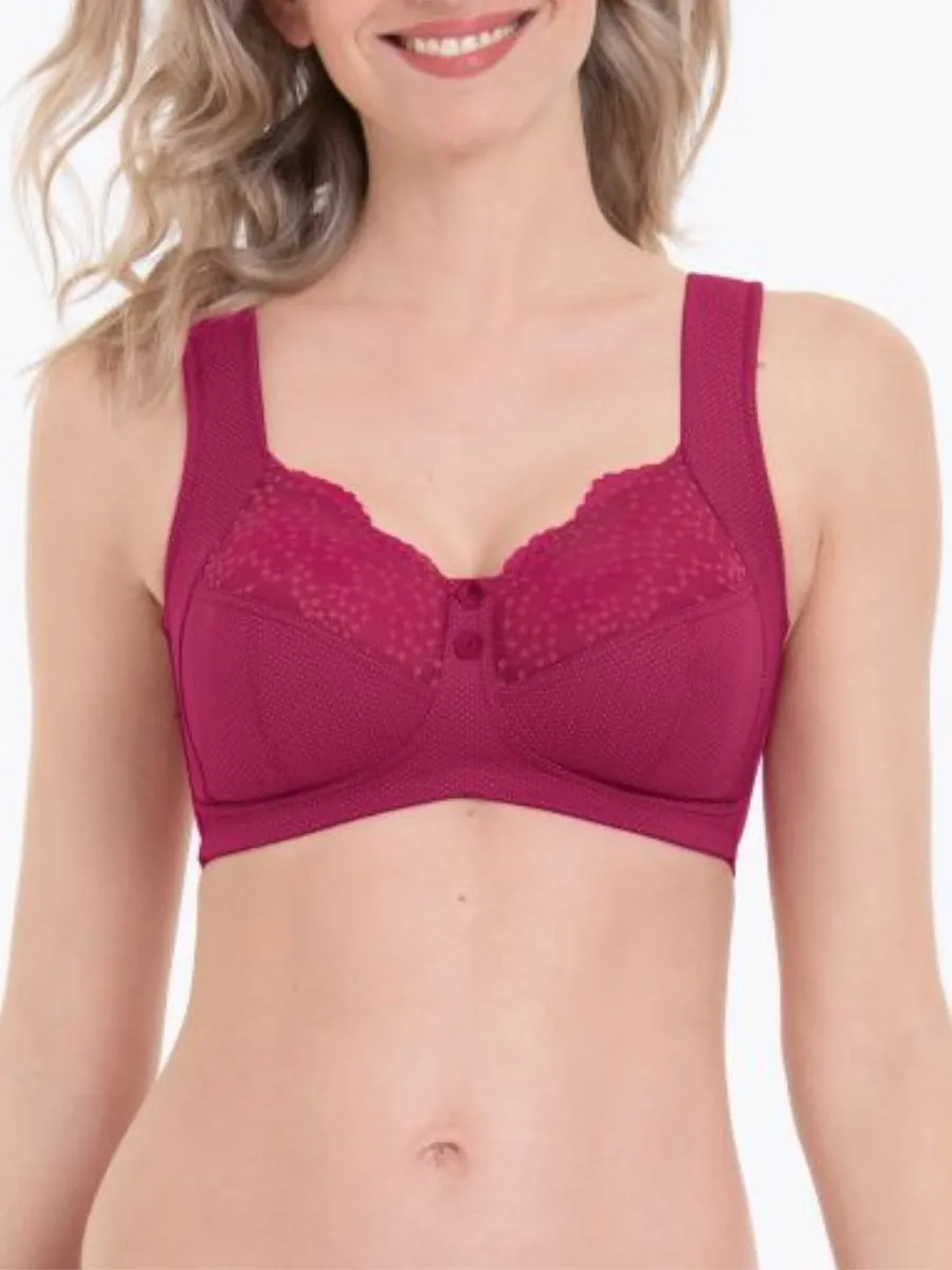 Orely Support Soft Cup Bra - Cherry Red