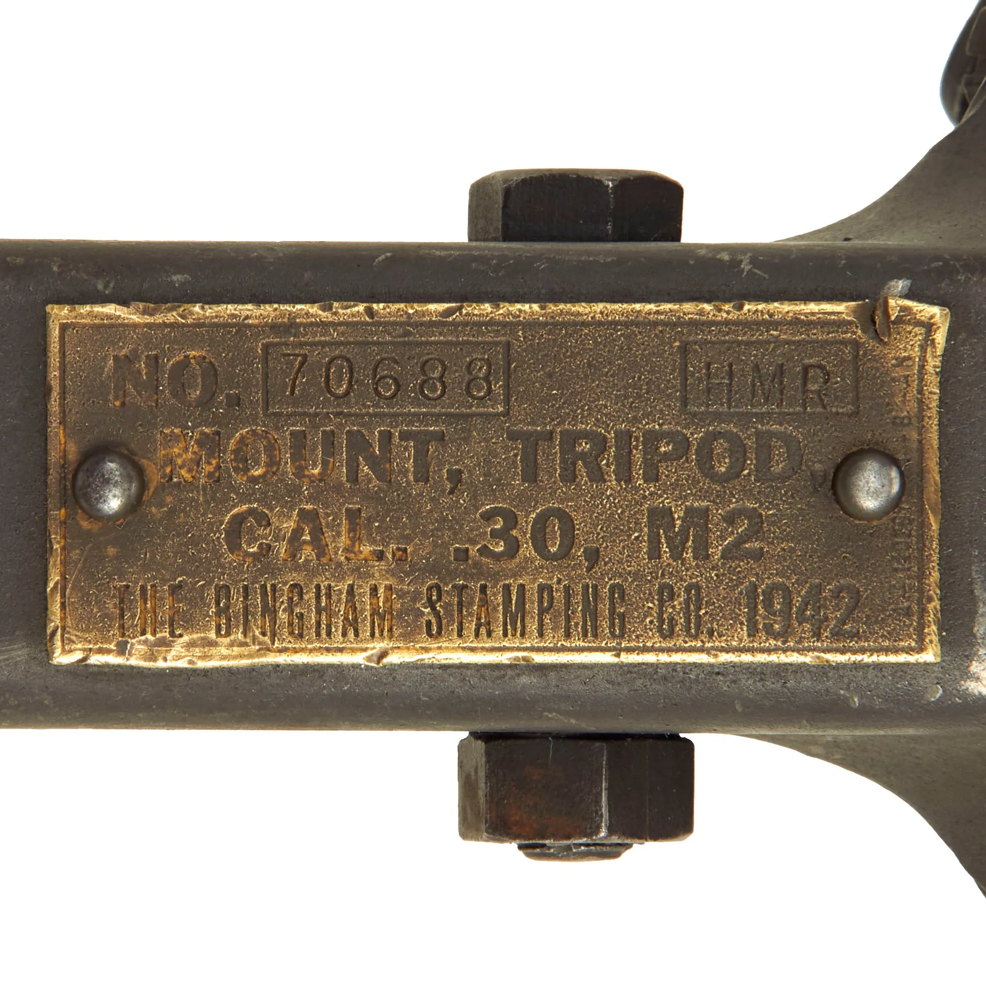 Original U.S. WWII Mount Tripod Cal .30 M2 for the Browning M1919A4 by Bingham Stamping Co. - dated 1942